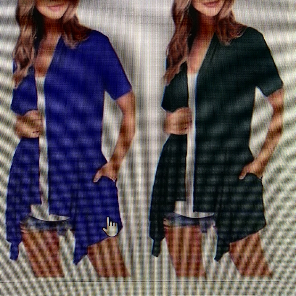 NEW Blue Draped Cardigan